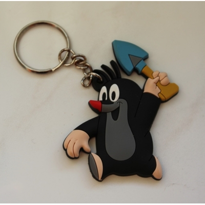 Krecik z łopatką – breloczek do kluczy