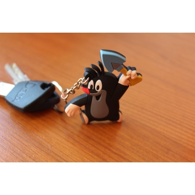 Krecik z łopatką – breloczek do kluczy