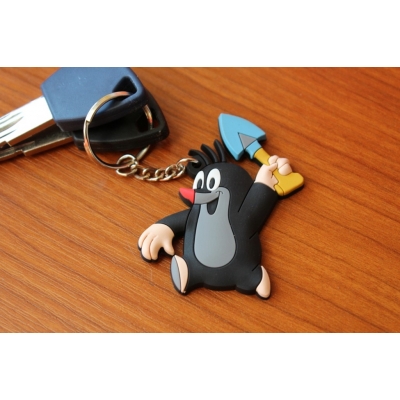 Krecik z łopatką – breloczek do kluczy