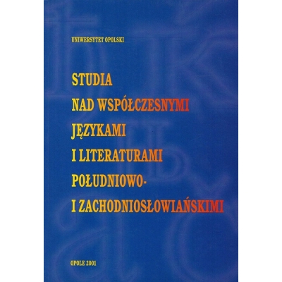 Studia nad współczesnymi językami i literaturami południowo- i zachodniosłowiańskimi